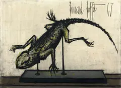 Lézard by Bernard Buffet, 1963, Huile sur toile, sold Dec 2024