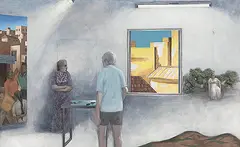 Studio Ghosts by Sudhir Patwardhan, Acrylic on canvas, offered Sep 2012