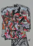 Untitled by Himmat Shah, Mixed media on paper, sold May 2012