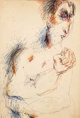 Untitled by Paritosh Sen, Coloured pen on paper, offered May 2012