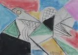 Untitled by Himmat Shah, Pastel and acrylic on canvas, offered May 2012