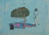Untitled by Arpita Singh, Watercolour on handmade paper, offered May 2012