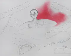 More Time Please by Arpana Caur, Pencil and pastel on paper, sold May 2012