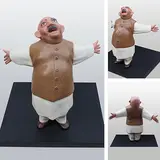 The Renunciation - V by Ved Prakash Gupta, Painted fiberglass and wood, offered May 2012