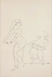 Untitled by K. K. Hebbar, Ink on paper, sold Jun 2012