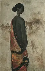 Untitled by B. Prabha, Oil on canvas, sold Jun 2012