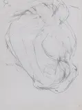 Untitled by Tyeb Mehta, Pencil on paper, sold Jun 2012