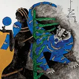 Untitled by M. F. Husain, Acrylic on board, sold Jun 2012