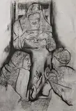 Untitled by Krishen Khanna, Charcoal on paper, sold Jun 2012