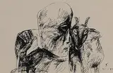 Untitled by Somnath Hore, Ink on paper, sold Jun 2012