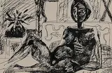 Untitled by Somnath Hore, Ink on paper, sold Jun 2012