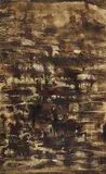 Flood Village by Krishen Khanna, Oil on canvas, offered Jun 2012