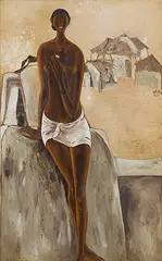 Untitled by B. Prabha, Oil on canvas, sold Jun 2012