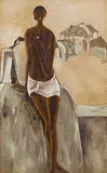 Untitled by B. Prabha, Oil on canvas, sold Jun 2012