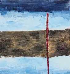 Untitled by Ram Kumar, Acrylic on canvas, sold Apr 2012