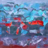 Untitled by K. M. Adimoolam, Oil on canvas, sold Apr 2012