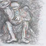 Untitled by Krishen Khanna, Pencil and watercolour on paper, sold Apr 2012