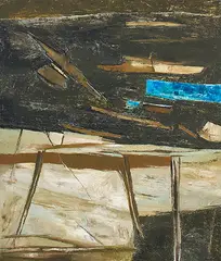 Untitled by Ram Kumar, Oil on canvas, sold Apr 2012
