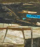 Untitled by Ram Kumar, Oil on canvas, sold Apr 2012