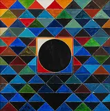 Bindu by S. H. Raza, 1994, Acrylique sur toile, sold Apr 2012