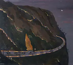 Untitled by Om Soorya, Acrylic on canvas, sold Apr 2012