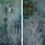 Untitled by Heeral Trivedi, Mixed media on board, sold Apr 2012