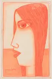 Untitled by Lalu Prasad Shaw, Conte on paper, sold Apr 2012