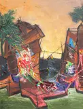 Untitled by Manu Parekh, Oil on canvas, sold Apr 2012