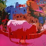 Secret Knowledge in Pink by George Martin, Acrylic on canvas, sold Apr 2012