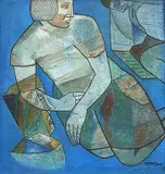 Untitled by Neeraj Goswami, Acrylic on canvas board, sold Apr 2012