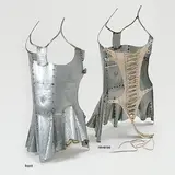 Untitled by Naiza Khan, Galvanised steel and suede leather, sold Nov 2012
