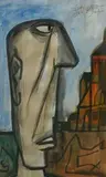 Untitled by F. N. Souza, Watercolour and ink on paper, sold Jan 2012