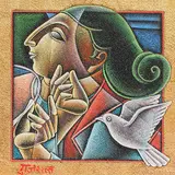 Untitled by Satish Gujral, Mixed media on canvas, sold Jan 2012