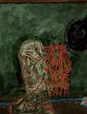 Untitled by M. F. Husain, Oil on canvas, sold Jan 2012