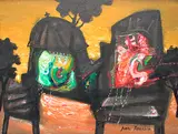 Untitled by Manu Parekh, Acrylic on canvas, sold Jan 2012