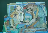 Untitled by Neeraj Goswami, Oil on canvas, sold Jan 2012