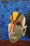 Brahmin by M. F. Husain, Acrylic on canvas, sold Jan 2012