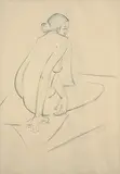 Untitled by Jehangir Sabavala, Pencil on paper, sold Jan 2012