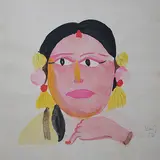 Untitled by K. G. Subramanyan, Watercolour and pencil on paper, sold Jan 2012