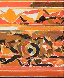 Nagas by S. H. Raza, Acrylic on canvas, sold Jan 2012