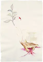 Untitled by Mithu Sen, Mixed media on paper pasted on board, sold Jan 2012