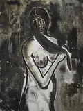 Untitled by B. Vithal, Oil on canvas, sold Jan 2012