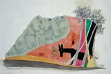 Makki Madani by M. F. Husain, Watercolour on paper, sold Jan 2012
