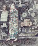 Untitled by Arpita Singh, Watercolour on paper, sold Mar 2012