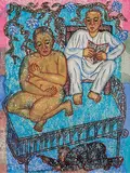 Untitled by Arpita Singh, Watercolour on paper pasted on board, sold Mar 2012