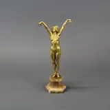 Untitled by Claire-Jeanne-Robert Colinet, bronze figure of a girl with castanets, sold Jan 2024