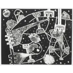 3.27.92 by Frank Lobdell, 1992, etching and aquatint on BFK Rives paper, sold May 2026