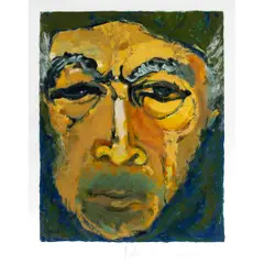 A Glance in the Mirror" circa by Anthony Quinn, 1984, serigraph on paper, sold May 2026