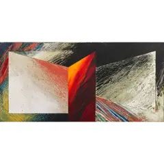Untitled by Laddie John Dill, 1984, oil on canvas mounted on plywood board, sold May 2026