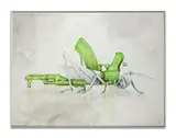 La sauterelle by Ludo, 2012, Huile et graphite sur toile, sold Nov 2024